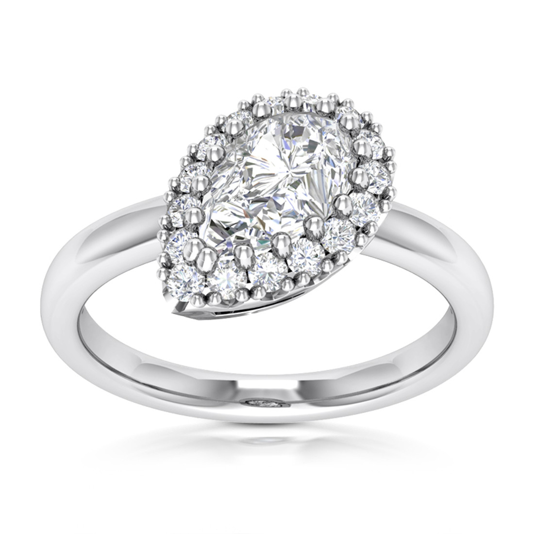 Willow Pear Diamond Engagement Ring Setting – KAVALRI